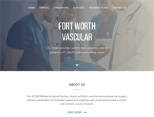 Tablet Screenshot of fortworthvascular.com